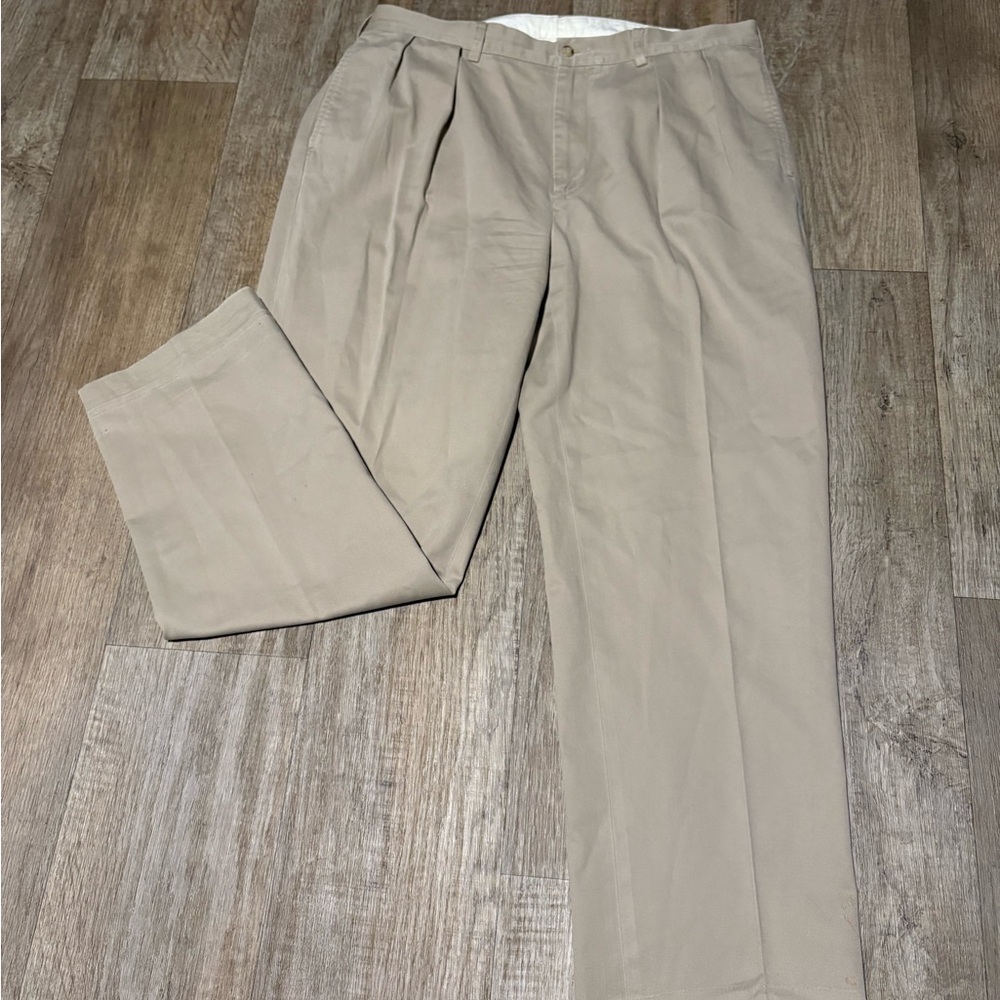 Ralph Lauren Tan Chinos Flat Front Straight Leg